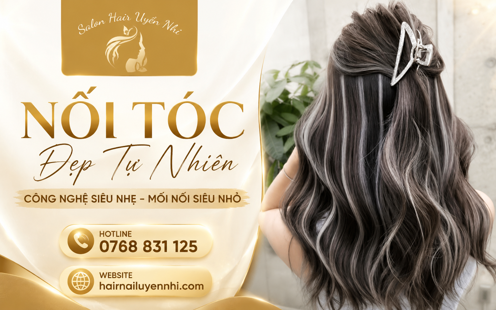 Nối tóc siêu nhẹ tại HairNail Uyển Nhi