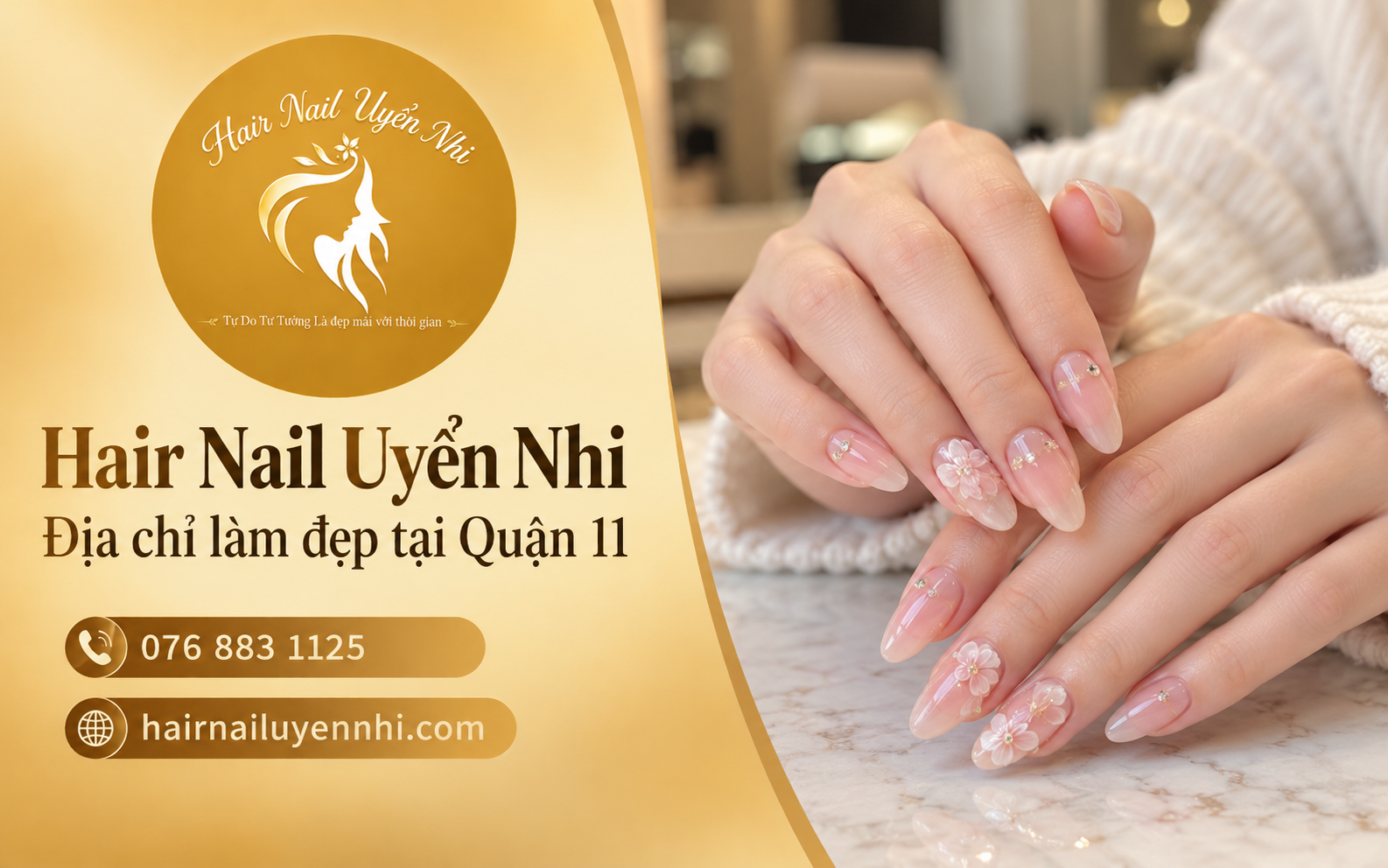 Làm nail tại Quận 11 với nhiều phong cách từ nhẹ nhàng, thanh lịch đến nổi bật