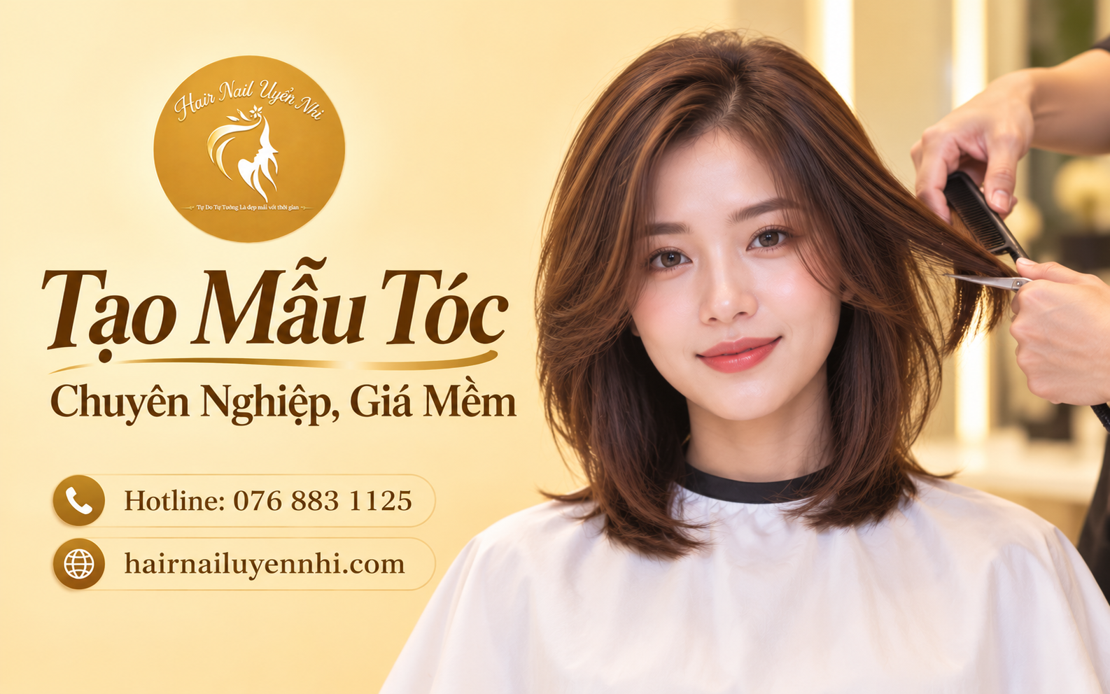Đa dạng các dịch vụ tạo mẫu tóc tại Hair Nail Uyển Nhi