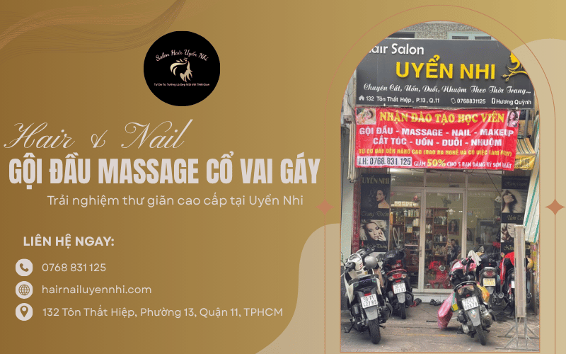 gội đầu massage cổ vai gáy Q11