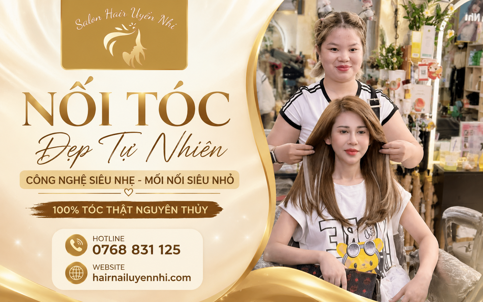Tại Hair Nail Uyển Nhi, dịch vụ nối tóc Quận 11 được thực hiện bằng những kỹ thuật hiện đại nhằm mang lại trải nghiệm tự nhiên và thoải mái nhất cho khách hàng