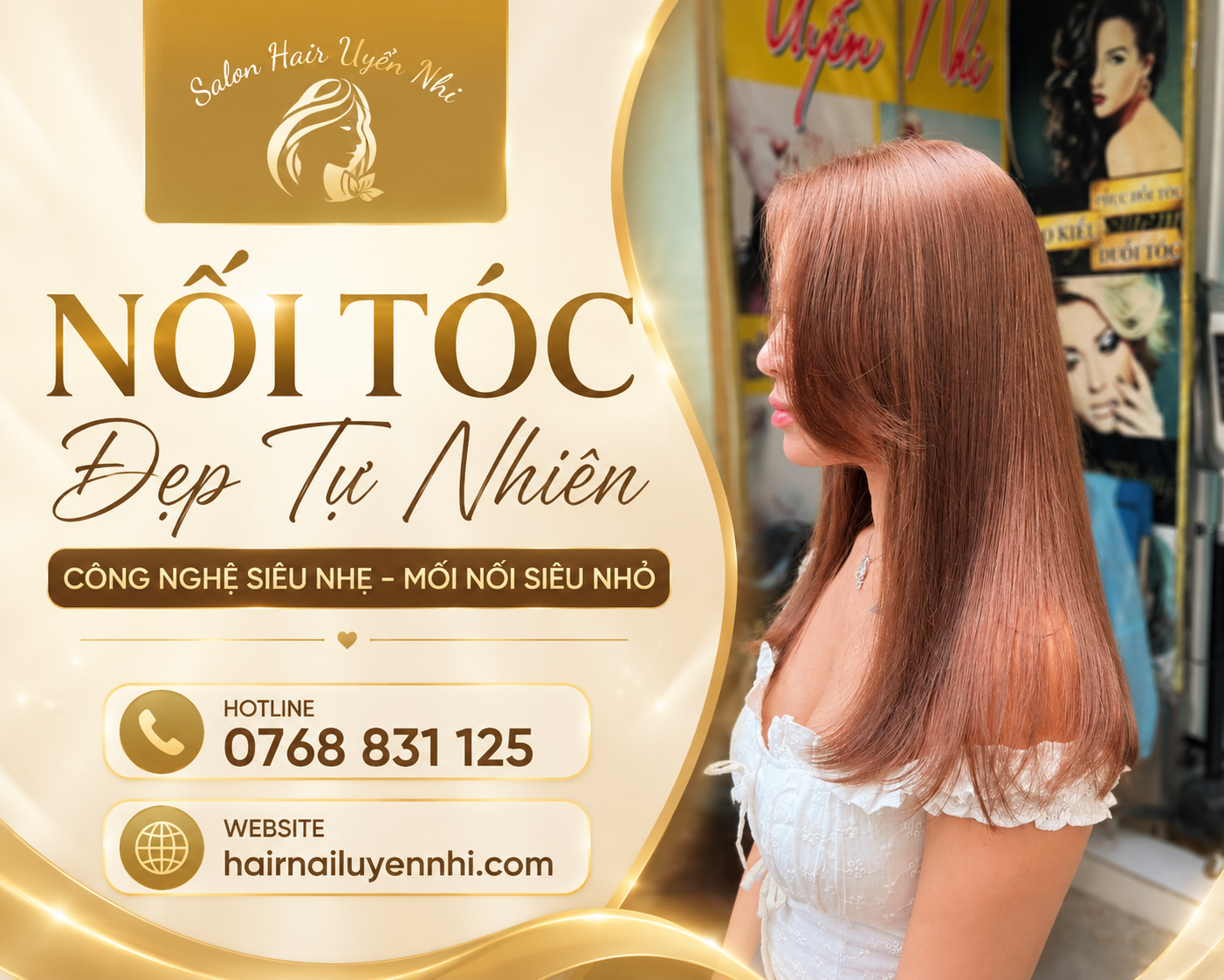 Nối tóc với công nghệ hiện đại tại Hairnail Uyển Nhi