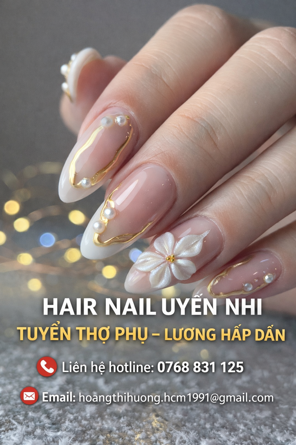 Hair & Nail Uyển Nhi Tuyển Thợ Phụ Làm Tóc – Lương 7 Triệu + Hoa Hồng